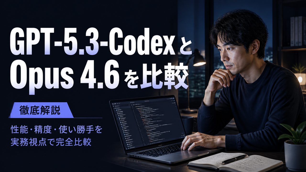 GPT-5.3-Codex と Opus 4.6 を比較