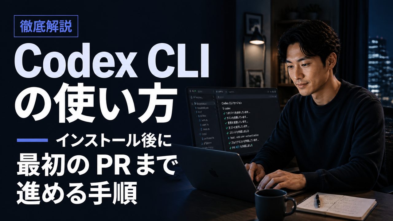 Codex CLI の使い方 — インストール後に最初の PR まで進める手順